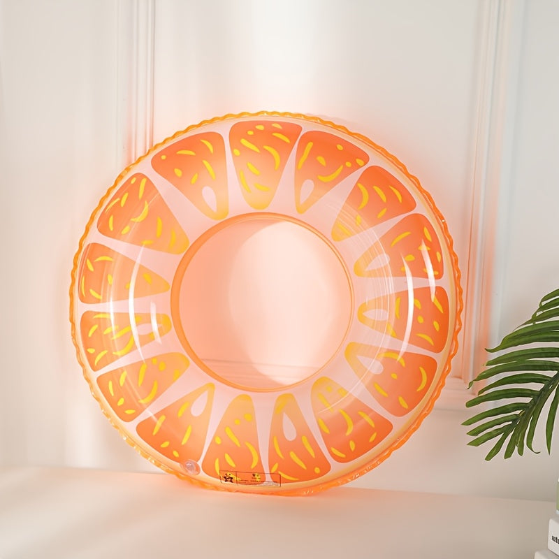 Swimming Ring, Fruit Styling Design, Adult Fruit Pattern Swimming Ring, Simulation Fruit Printing Swimming Ring, Summer Swimming Essential Supplies, Beach Pool Floatation Ring(Without Pump)
