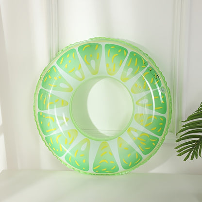Swimming Ring, Fruit Styling Design, Adult Fruit Pattern Swimming Ring, Simulation Fruit Printing Swimming Ring, Summer Swimming Essential Supplies, Beach Pool Floatation Ring(Without Pump)