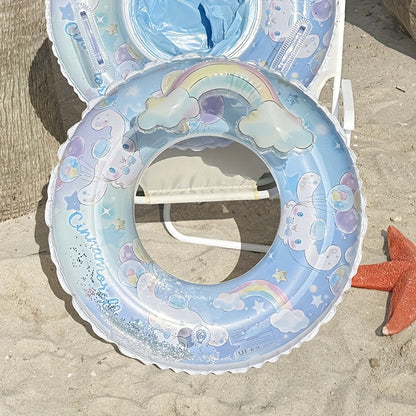 Sanrio Cartoon Inflatable Swimming Ring, Four Styles Available, Durable PVC Material, Perfect For Outdoor Pools, Beaches, Parties -- Holiday Gifts, Outdoor Swimming Accessories, Vibrant Pool Floats