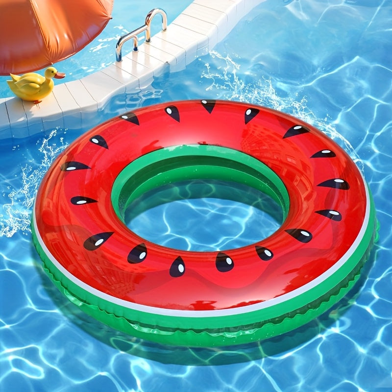 Swimming Ring, Fruit Styling Design, Adult Fruit Pattern Swimming Ring, Simulation Fruit Printing Swimming Ring, Summer Swimming Essential Supplies, Beach Pool Floatation Ring(Without Pump)