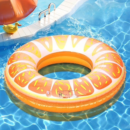 Swimming Ring, Fruit Styling Design, Adult Fruit Pattern Swimming Ring, Simulation Fruit Printing Swimming Ring, Summer Swimming Essential Supplies, Beach Pool Floatation Ring(Without Pump)