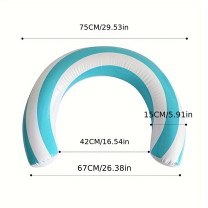 Adult Inflatable Swimming Ring - Durable PVC, Blue, Perfect for Pool Parties & Outdoor Fun